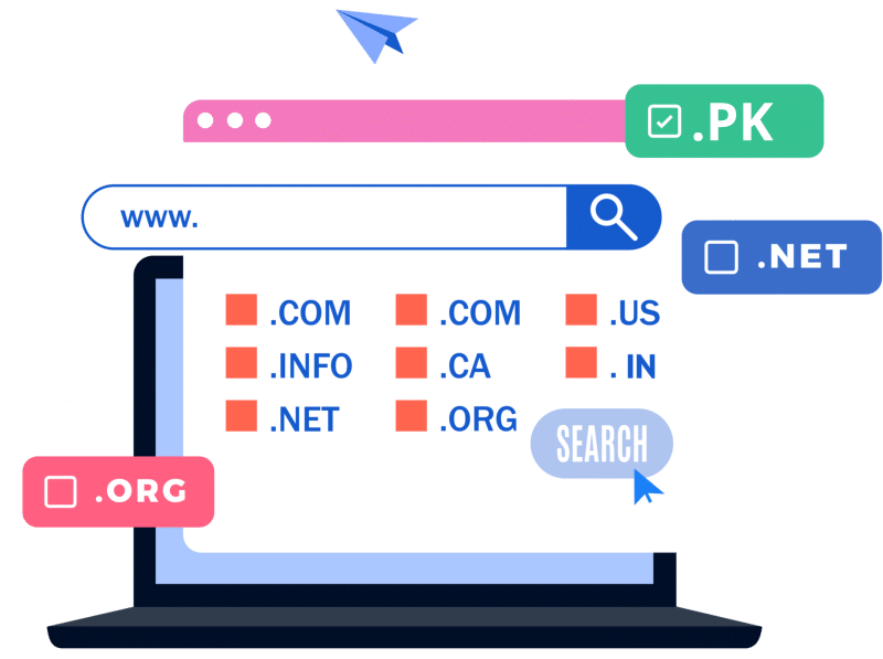 DOMAINS NAME REGISTRATION PAKISTAN
