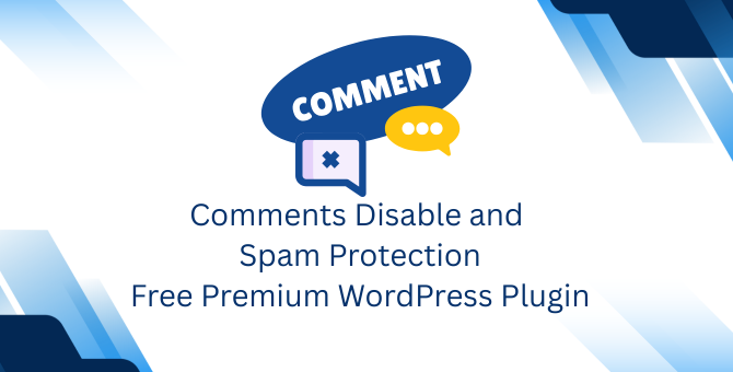 Comments Disable WordPress Plugin
