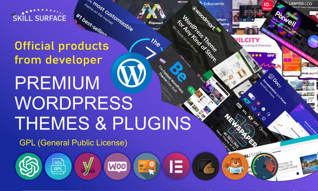 Premium WordPress themes and plugins